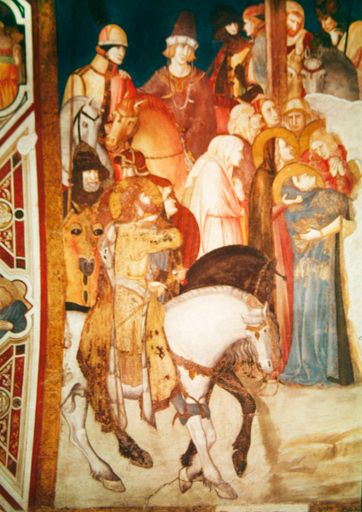 Detail of Detail of Calvary by Pietro Lorenzetti