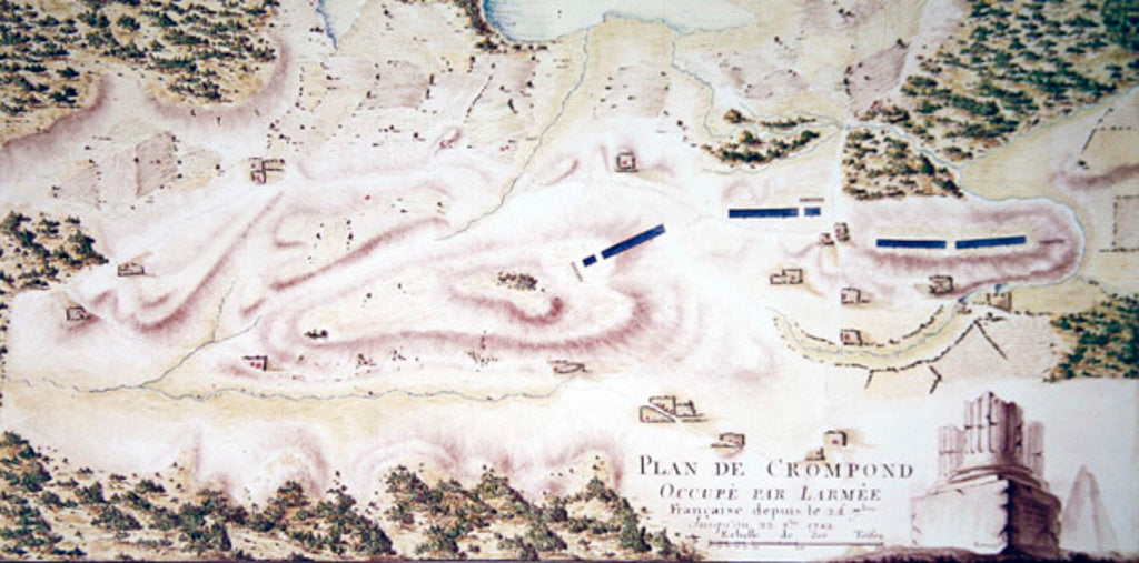 Detail of Map of Crompond by F. Dubourg