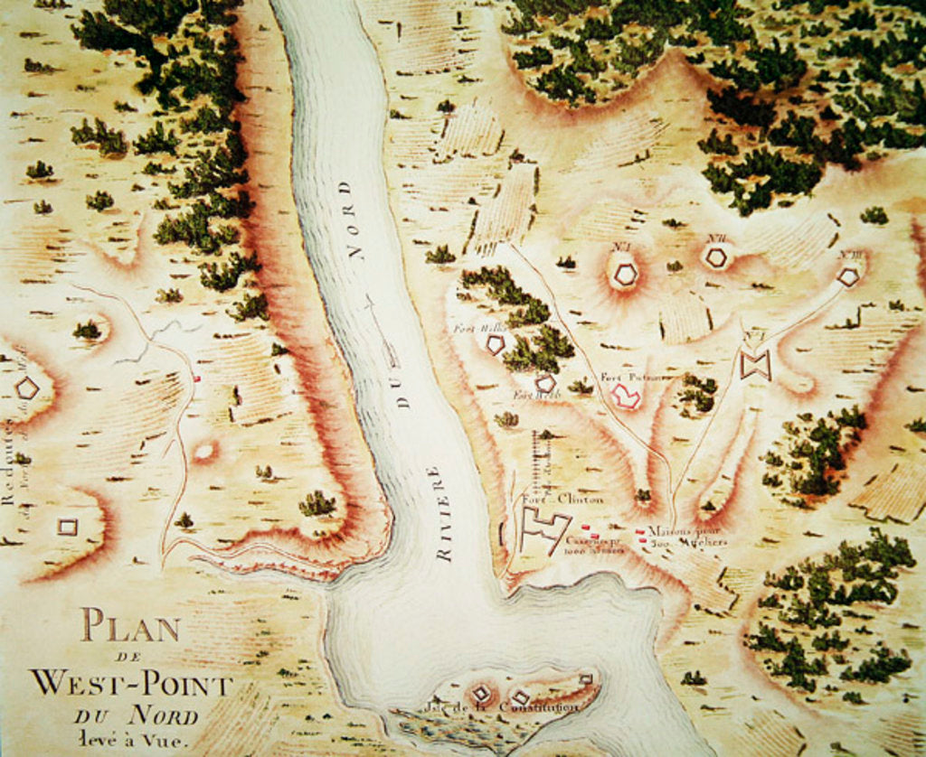 Detail of Map of north West-Point, Virginia by F. Dubourg