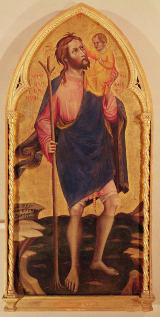 Detail of Saint Christopher by Giovanni da Bologna