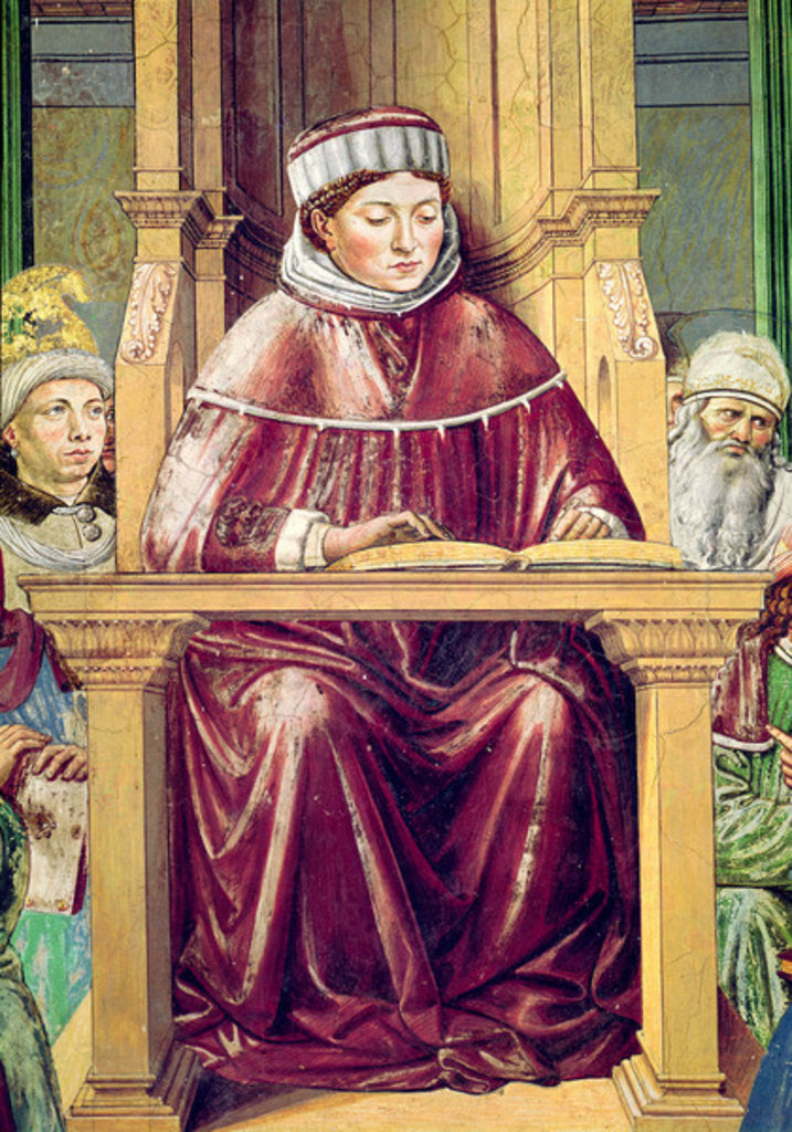 Detail of Detail of St. Augustine Reading Rhetoric and Philosophy at the School of Rome by Benozzo di Lese di Sandro Gozzoli