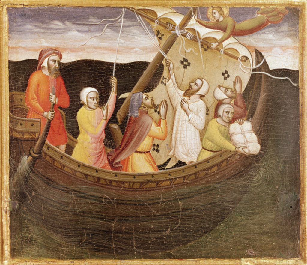 Detail of St. Fina saving the fishermen by Lorenzo di Niccolo Gerini