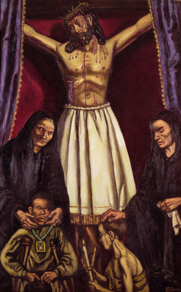 Detail of The Vow by Jose Gutierrez Solana