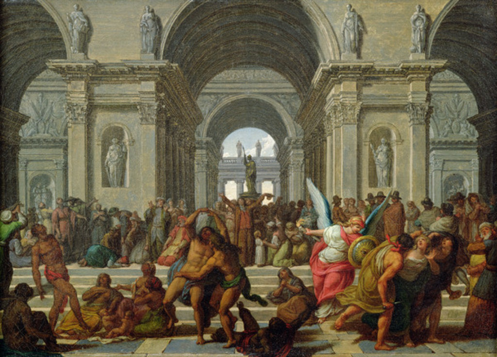 Detail of Triumph of the Supreme Being by Jean Jacques Forty
