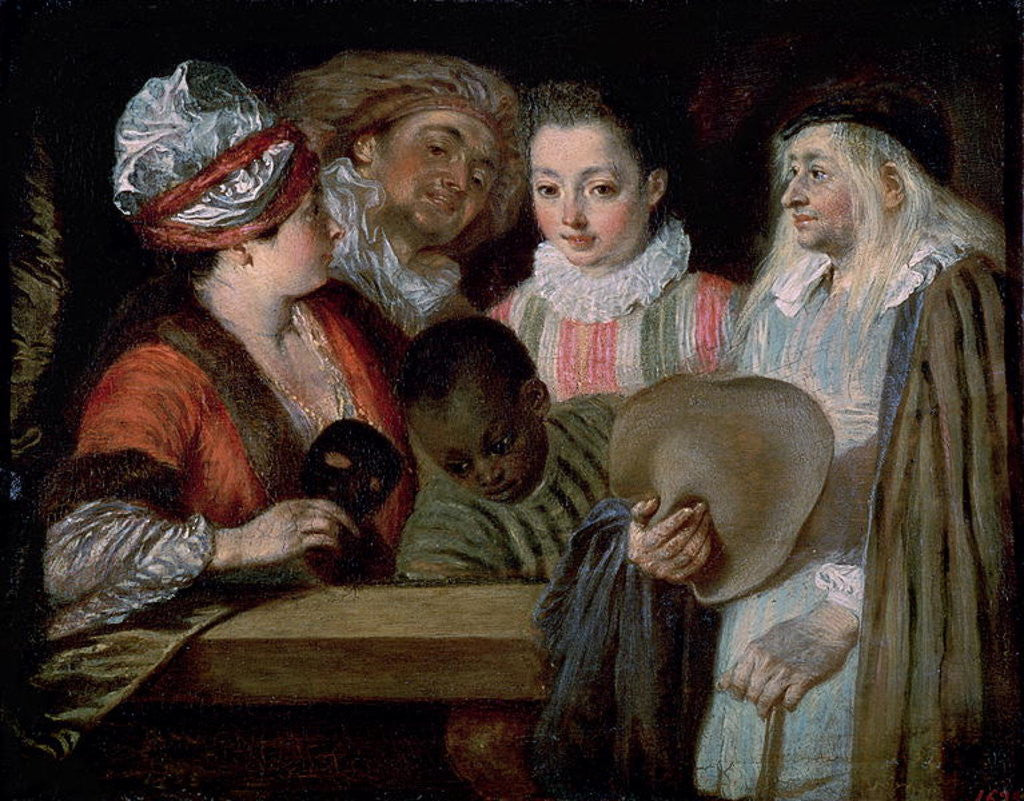 Detail of Actors from the Theatre Francais by Jean Antoine Watteau