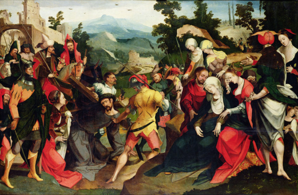 Detail of Carrying of the Cross, c.1520 by Dutch School