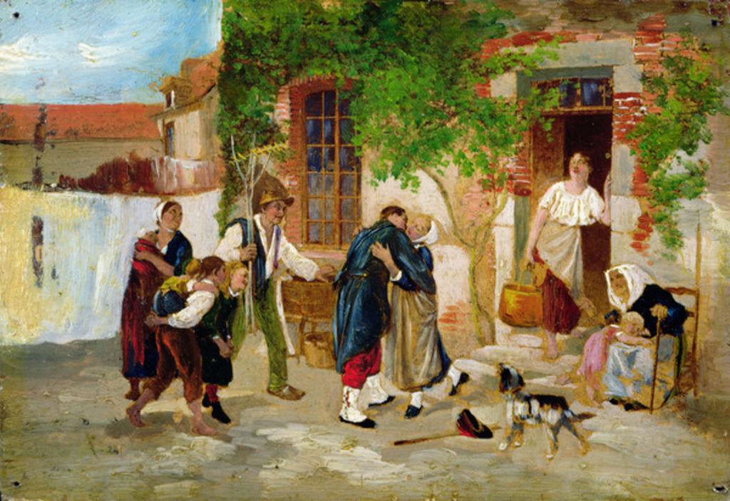 Detail of The Return of the Soldier, 1873 by Jean-Louis Ernest Meissonier