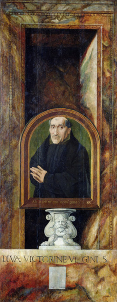 Detail of Portrait of Jacques Coëne, Abbot of Marchiennes by Jan van Scorel