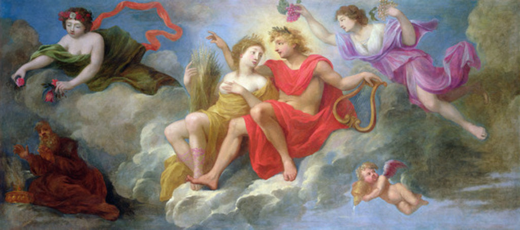 Detail of Apollo and the Seasons by French School