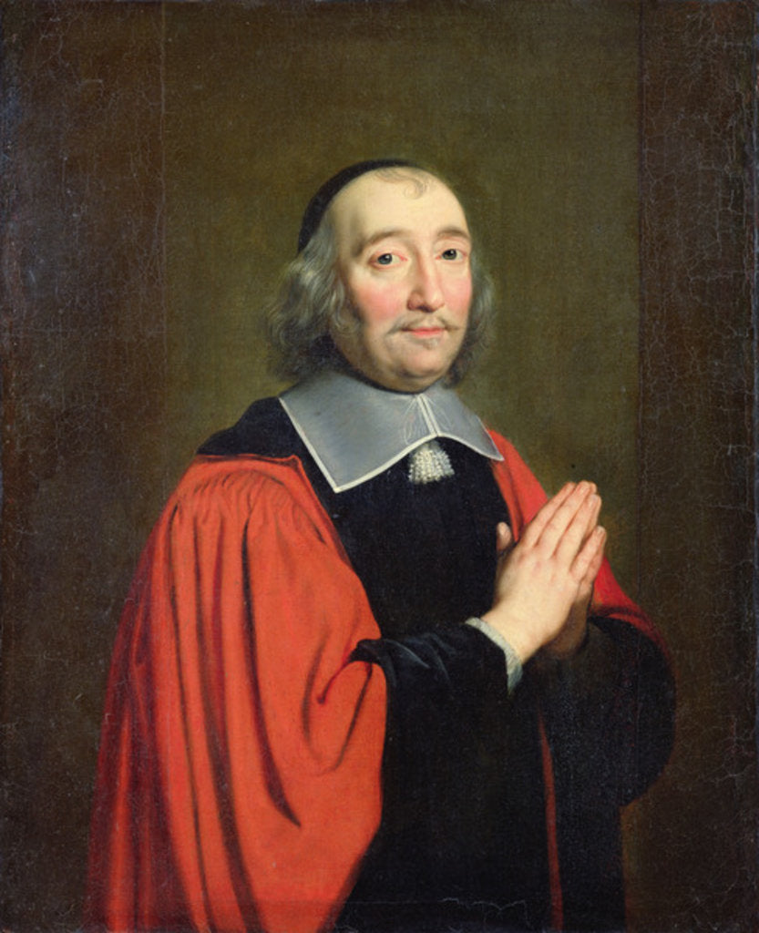 Detail of Germain Piètre, Prosecutor of the City of Paris, 1653 by Philippe de Champaigne