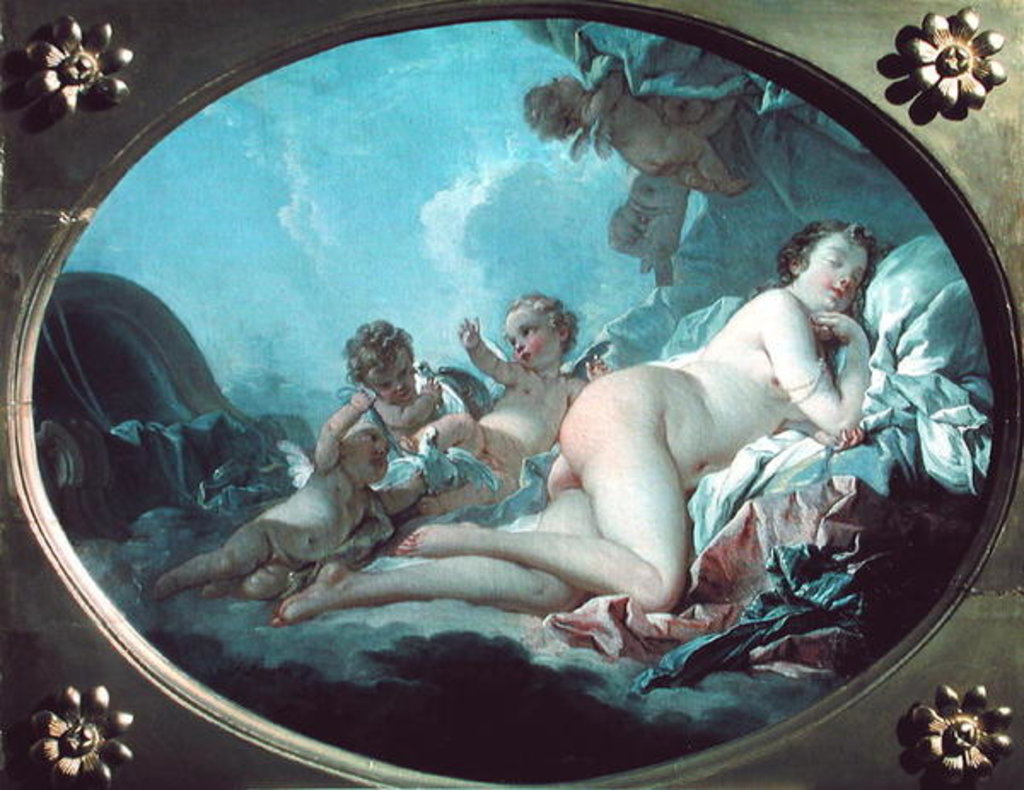 Detail of The Sleeping Venus by Francois Boucher