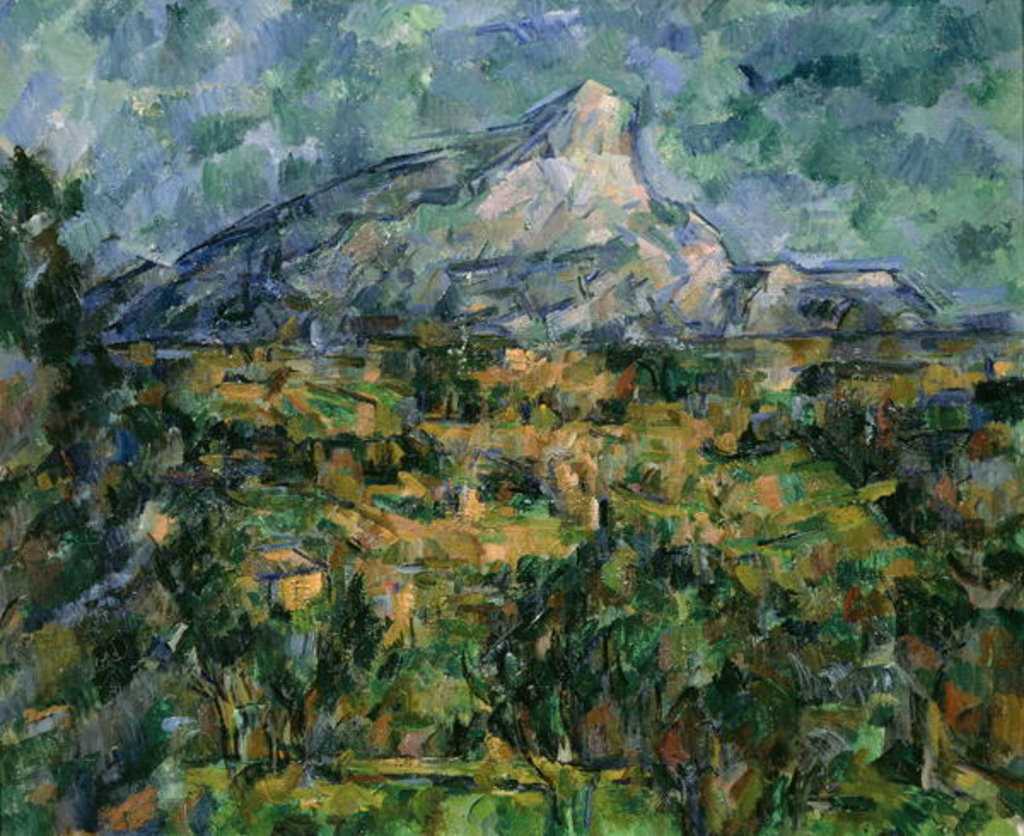 Detail of Mont Sainte-Victoire by Paul Cezanne