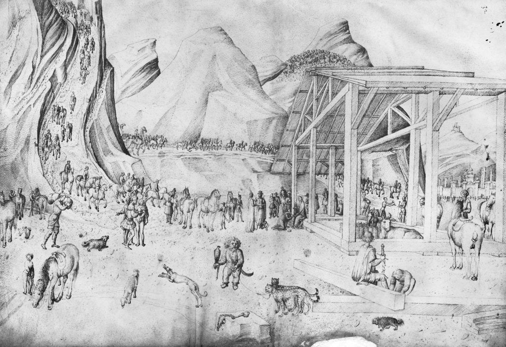 Detail of Adoration of the Magi by Jacopo Bellini