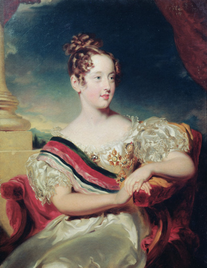 Detail of Portrait of Dona Maria II by Thomas Lawrence