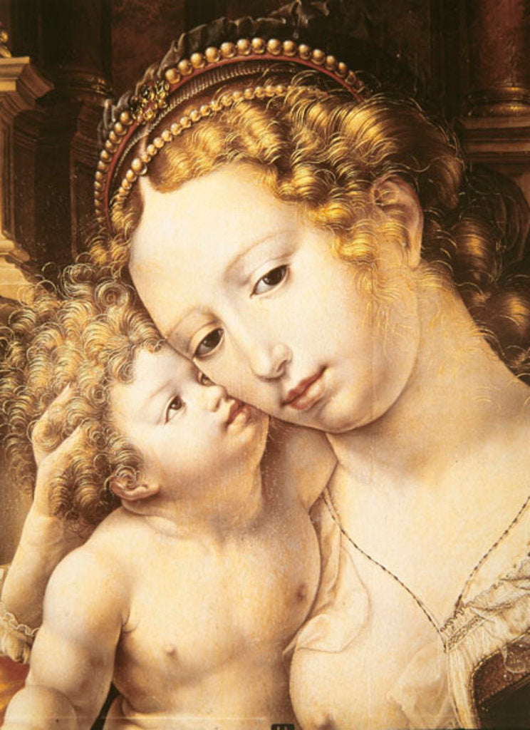 Detail of Virgin and Child by Jan Gossaert