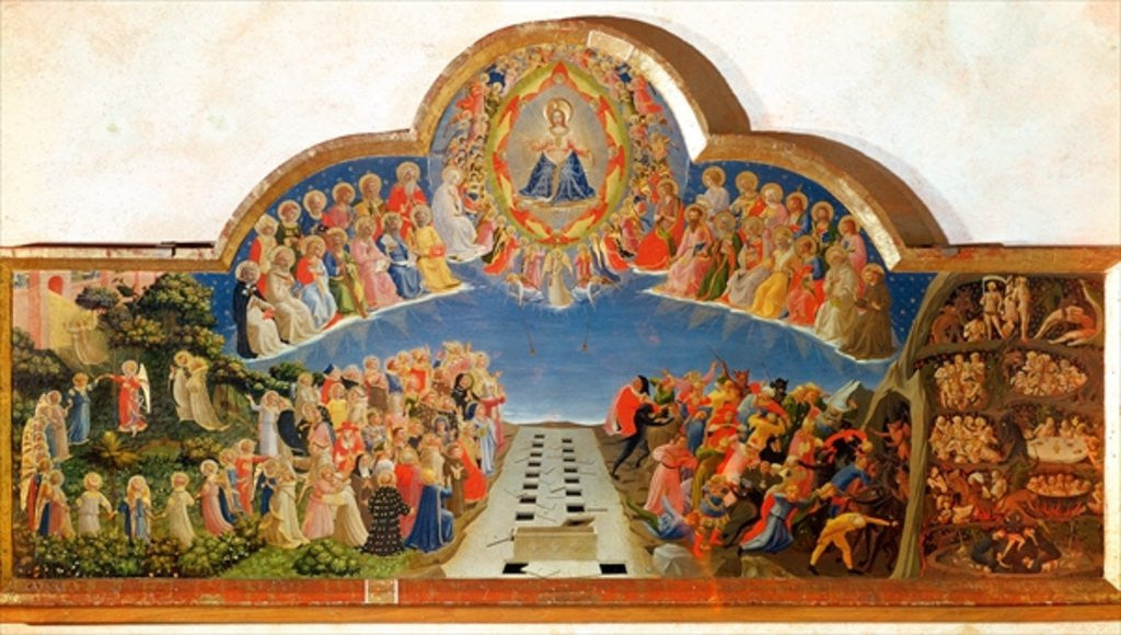 Detail of The Last Judgement, altarpiece from Santa Maria degli Angioli by Fra Angelico