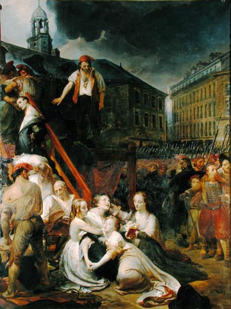 Detail of Episode in Place du Bouffay, Nantes, 1793, 1859 by Auguste Hyacinthe Debay