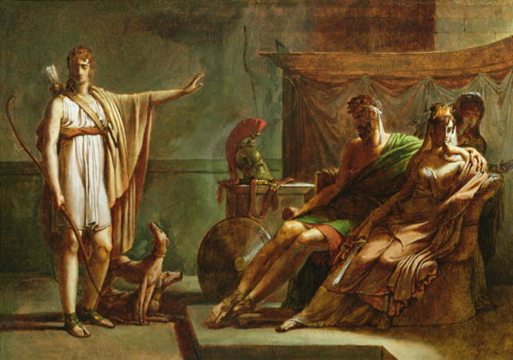 Detail of Phaedra and Hippolytus by Baron Pierre-Narcisse Guerin
