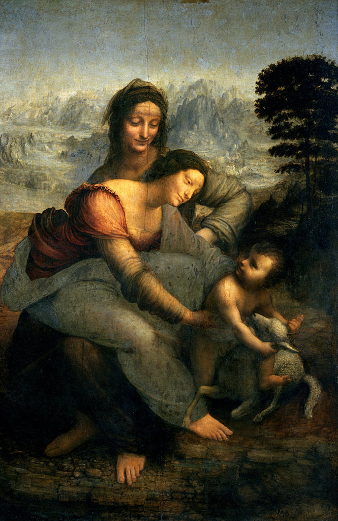 Detail of Virgin and Child with St. Anne, c.1510 by Leonardo da Vinci