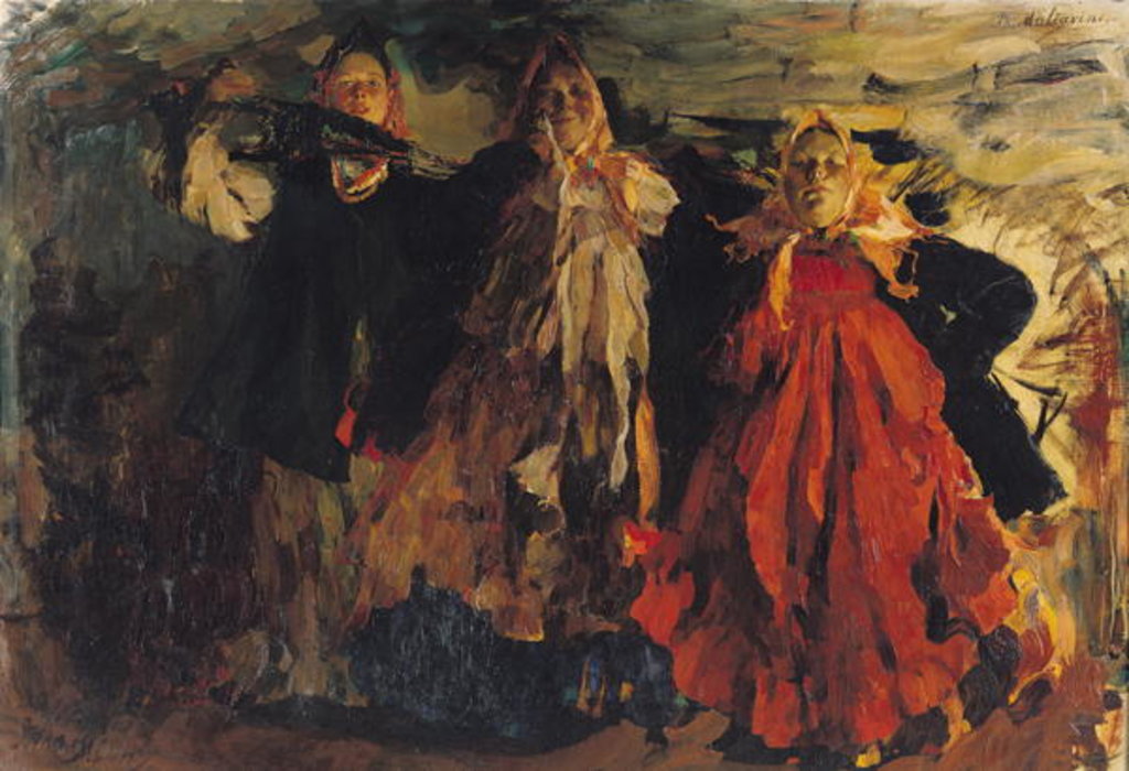 Detail of Russian Peasants, 1902 by Filipp Andreevic Maljavin