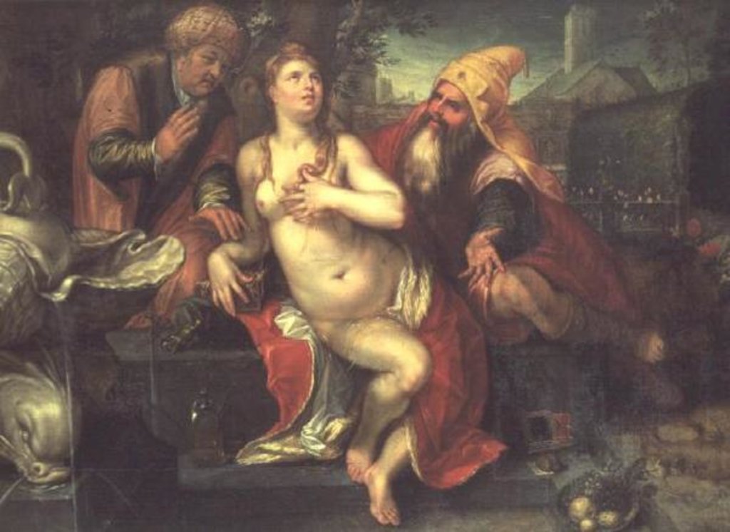 Detail of Susanna and the Elders, 1607 by Hendrik Goltzius