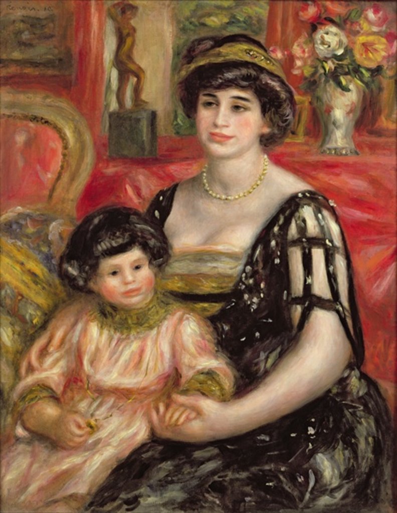 Detail of Madame Josse Bernheim-Jeune and her Son Henry, 1910 by Pierre Auguste Renoir