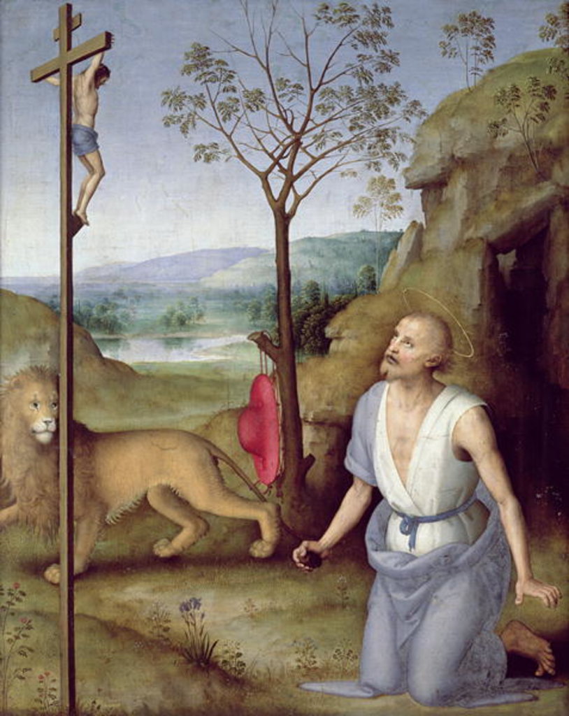 Detail of St. Jerome in the Desert, c.1499-1502 by Pietro Perugino