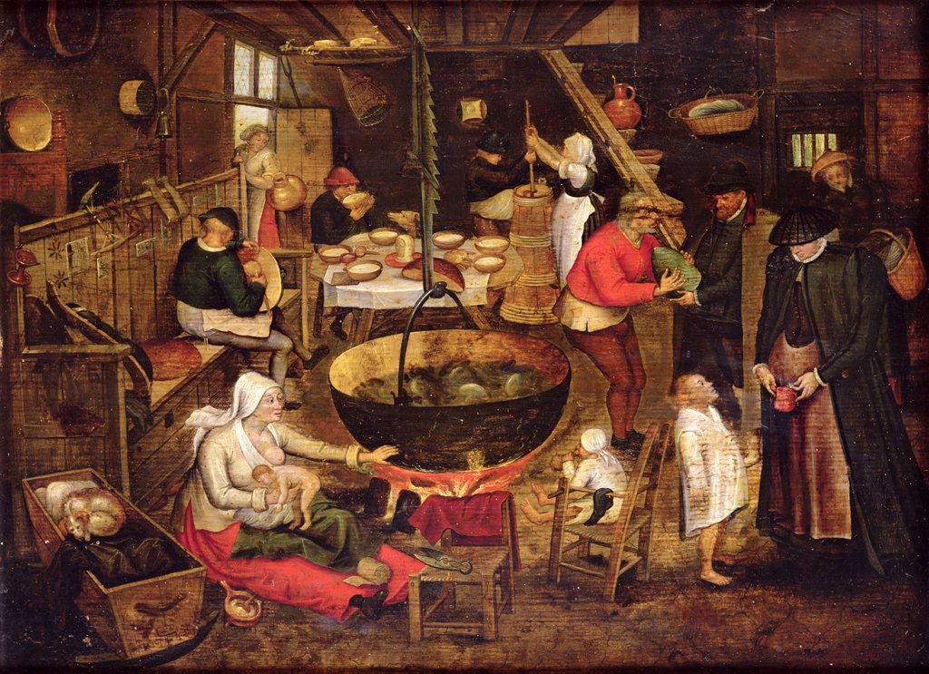 Detail of Kitchen Interior by Pieter the Elder Bruegel