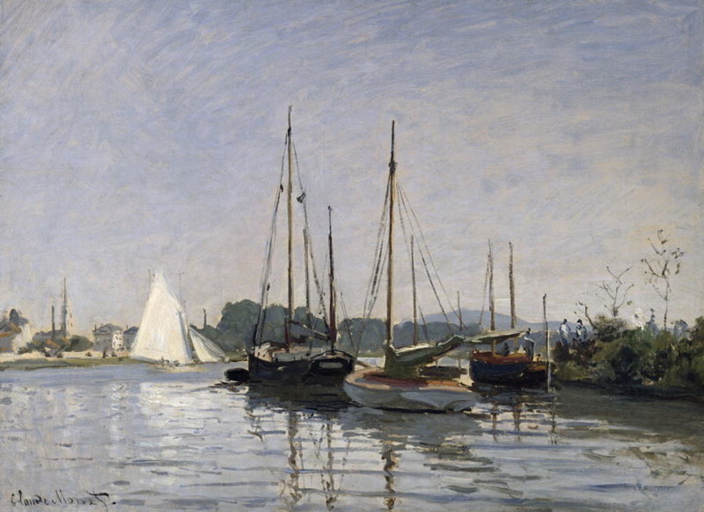 Detail of Pleasure Boats, Argenteuil, c.1872-3 by Claude Monet