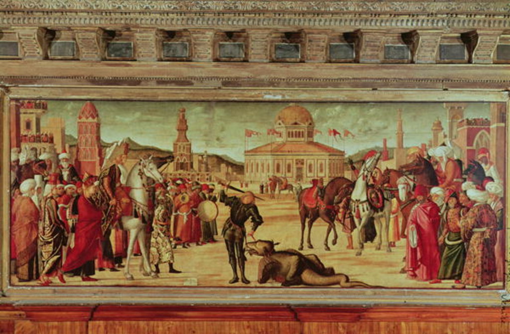 Detail of The Triumph of St. George, 1501-7 by Vittore Carpaccio