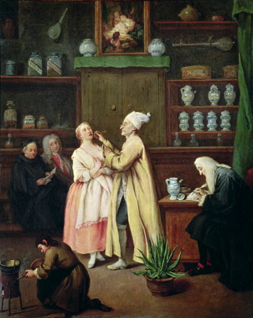 Detail of The Pharmacist by Pietro Longhi