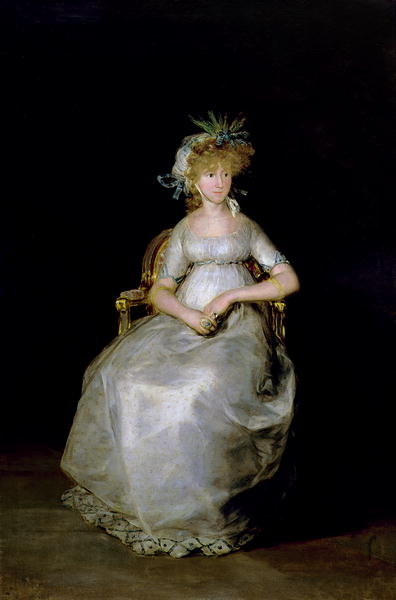 Detail of Portrait of Maria Teresa of Ballabriga, Countess of Chinchon by Francisco Jose de Goya y Lucientes
