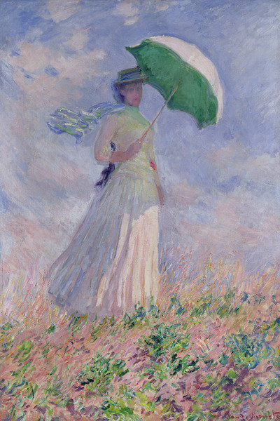 Detail of Woman with a parasol turned to the right, 1886 by Claude Monet