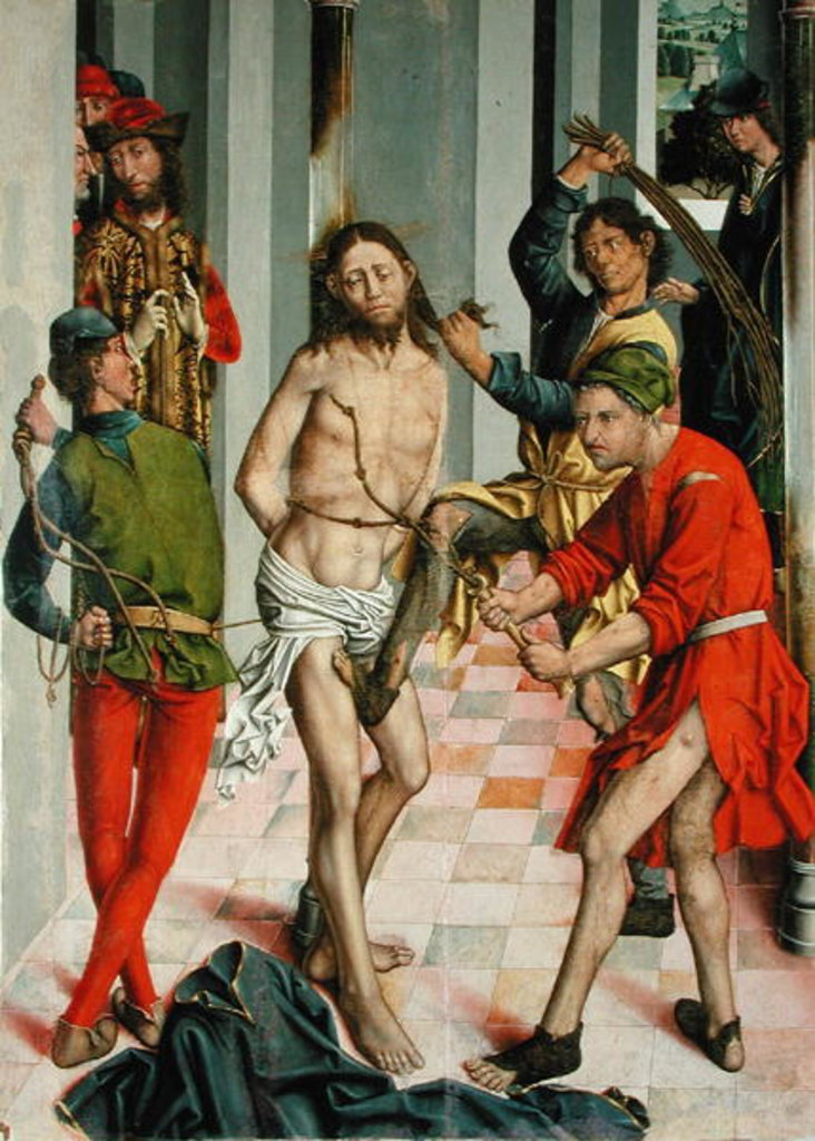 Detail of The Flagellation by Fernando Gallego