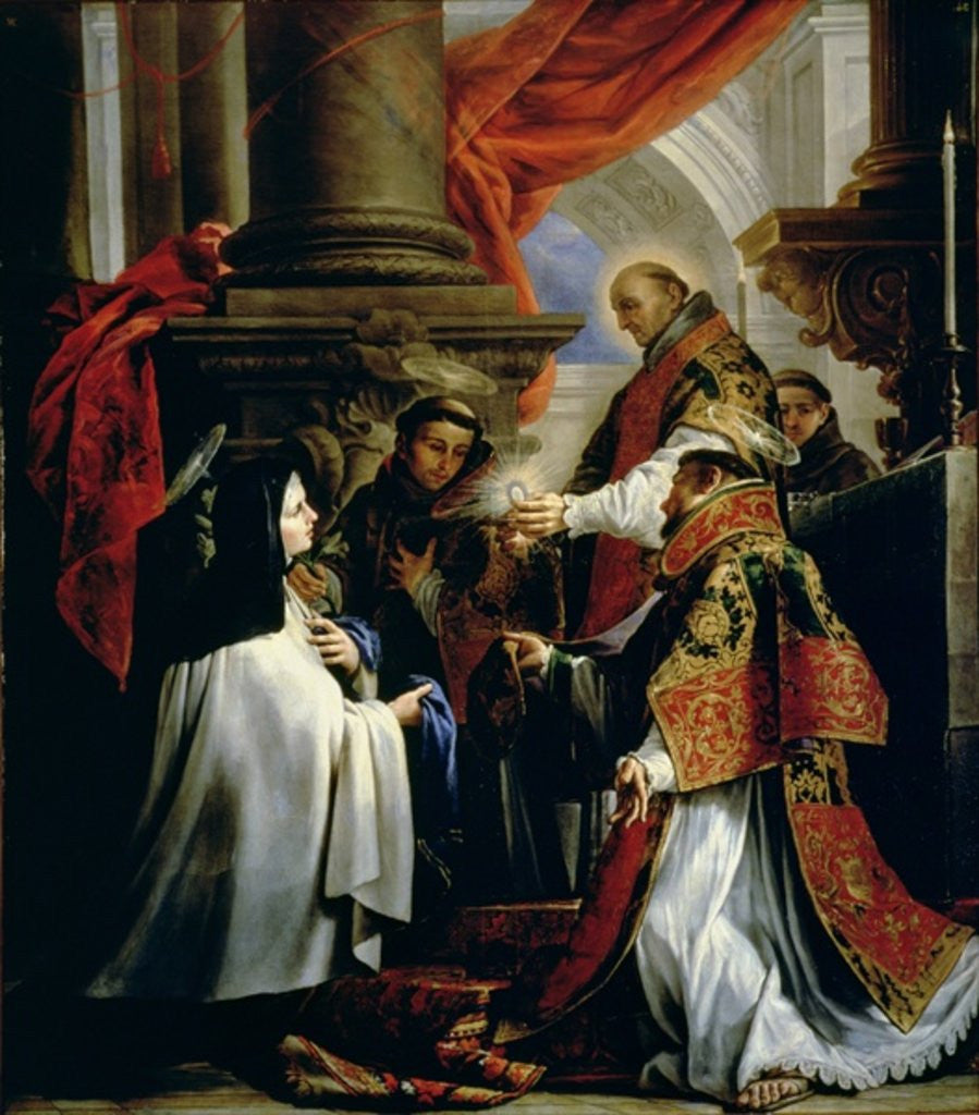 Detail of Communion of St. Teresa of Avila by Claudio Coello