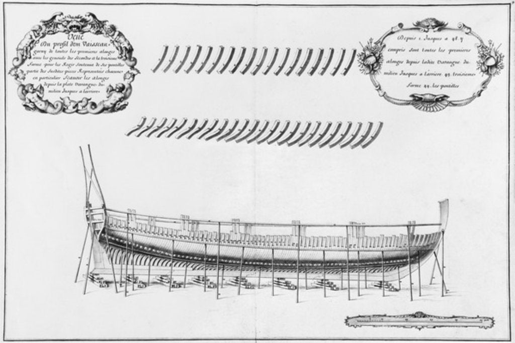Detail of Profile of a vessel by French School