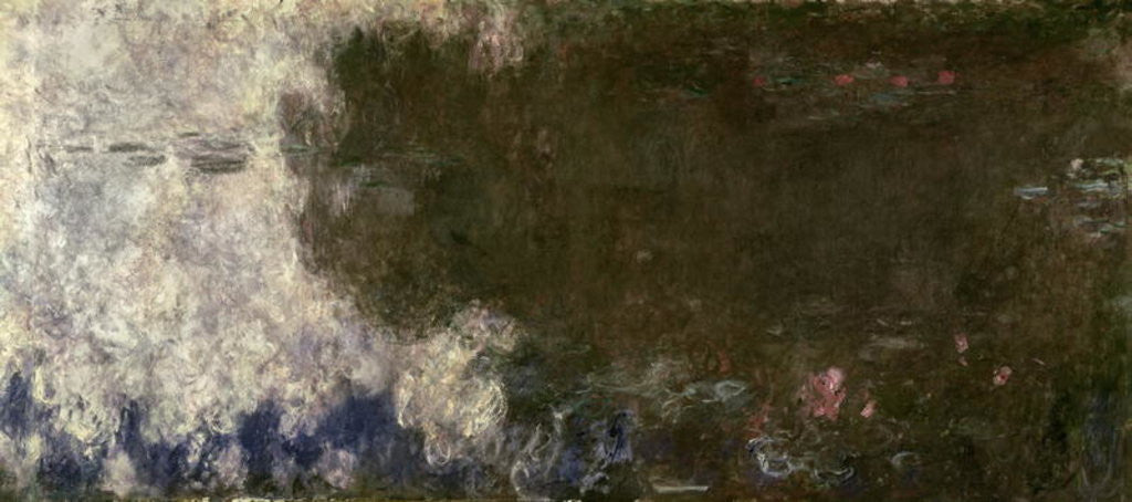 Detail of The Waterlilies - The Clouds (right side) by Claude Monet
