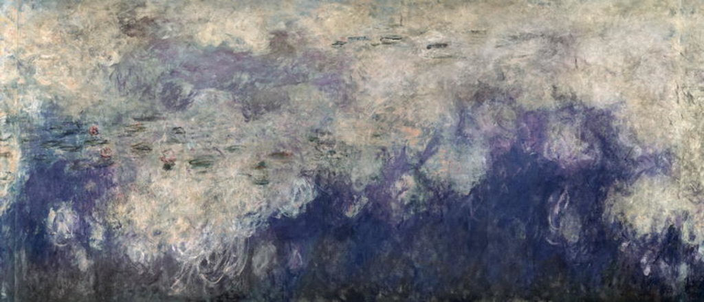 Detail of The Waterlilies - The Clouds (central section) 1915-26 by Claude Monet