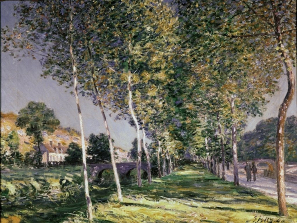 Detail of The Walk by Alfred Sisley