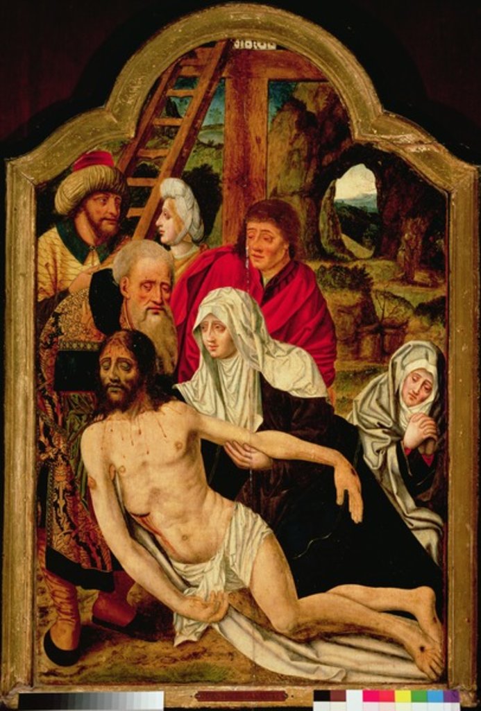 Detail of Descent from the Cross by Master of the Holy Blood