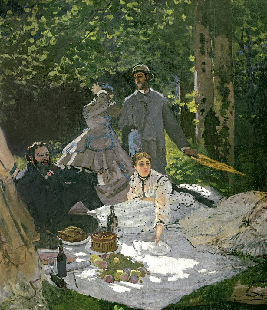 Detail of Lunch on the grass, in Chailly, 1865 by Claude Monet