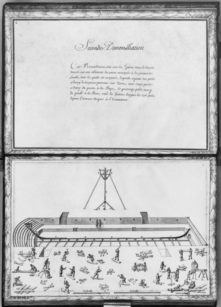 Detail of Construction of a galley, second demonstration by French School