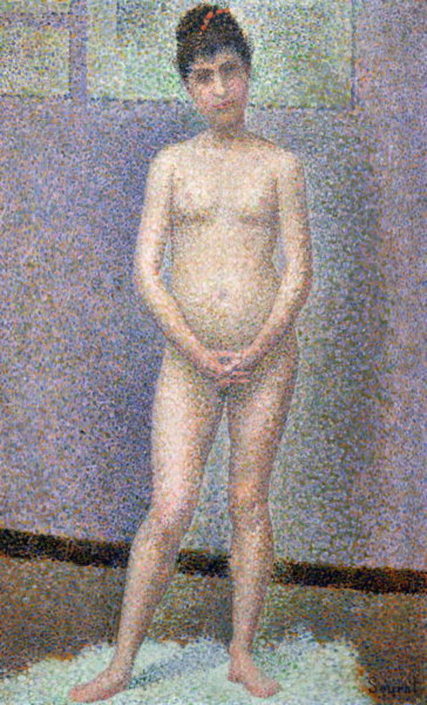 Detail of Model from the Front, 1886-7 by Georges Pierre Seurat
