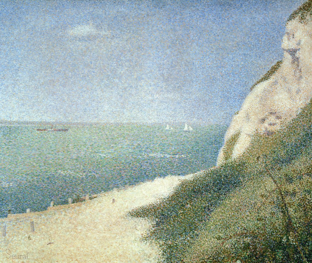 Detail of Beach at Bas Butin, Honfleur, 1886 by Georges Pierre Seurat