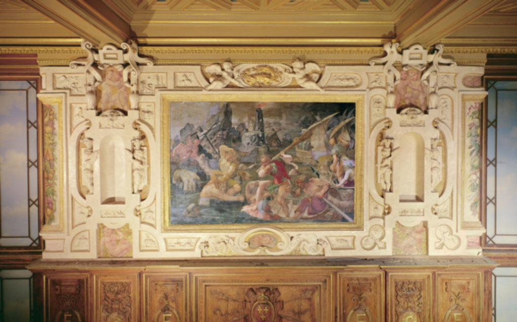 Detail of The Vengeance of Nauplius by Giovanni Battista Rosso Fiorentino