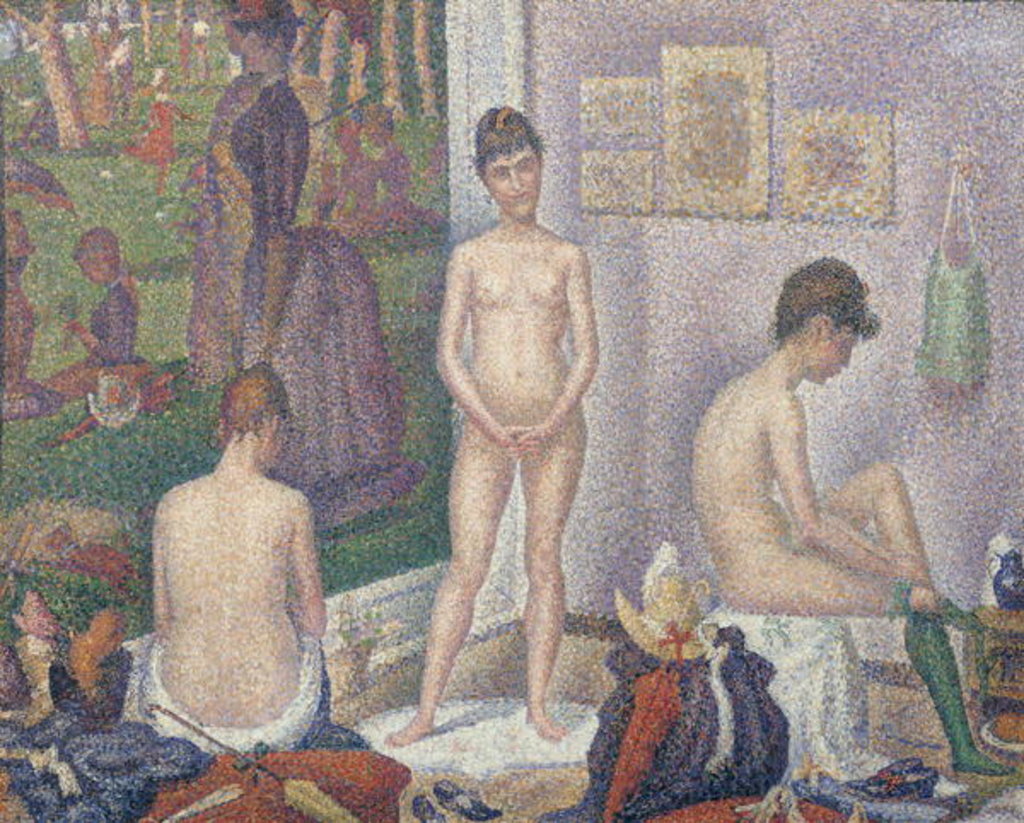 Detail of The Models, 1888 by Georges Pierre Seurat