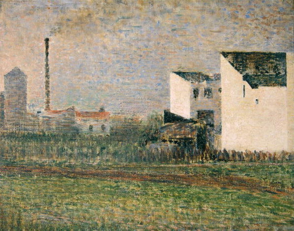 Detail of Suburb, c.1882 by Georges Pierre Seurat