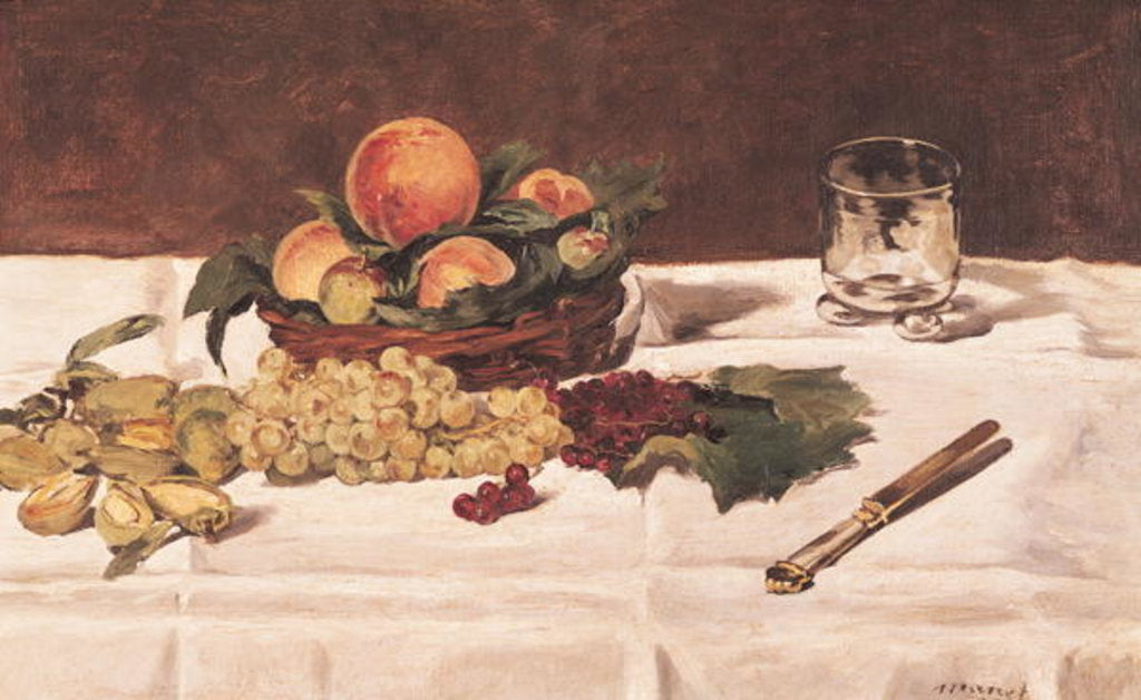 Detail of Still Life: Fruit on a Table, 1864 by Edouard Manet