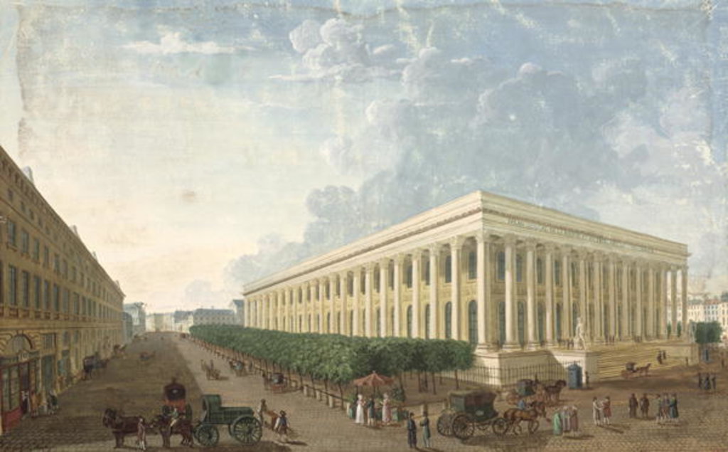 Detail of The Palais de la Bourse by Henri Courvoisier-Voisin