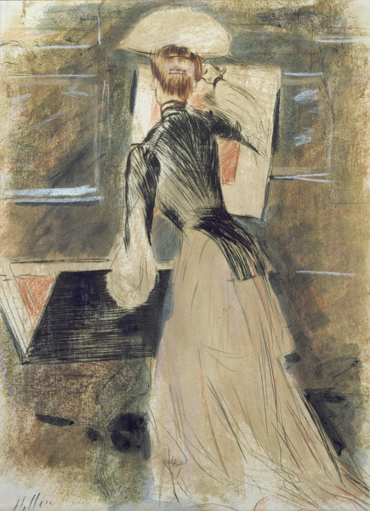 Detail of Madeleine Carlier by Paul Cesar Helleu